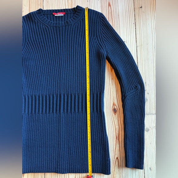 Prada Dark Blue Ribbed Sweater - Picture 4 of 7